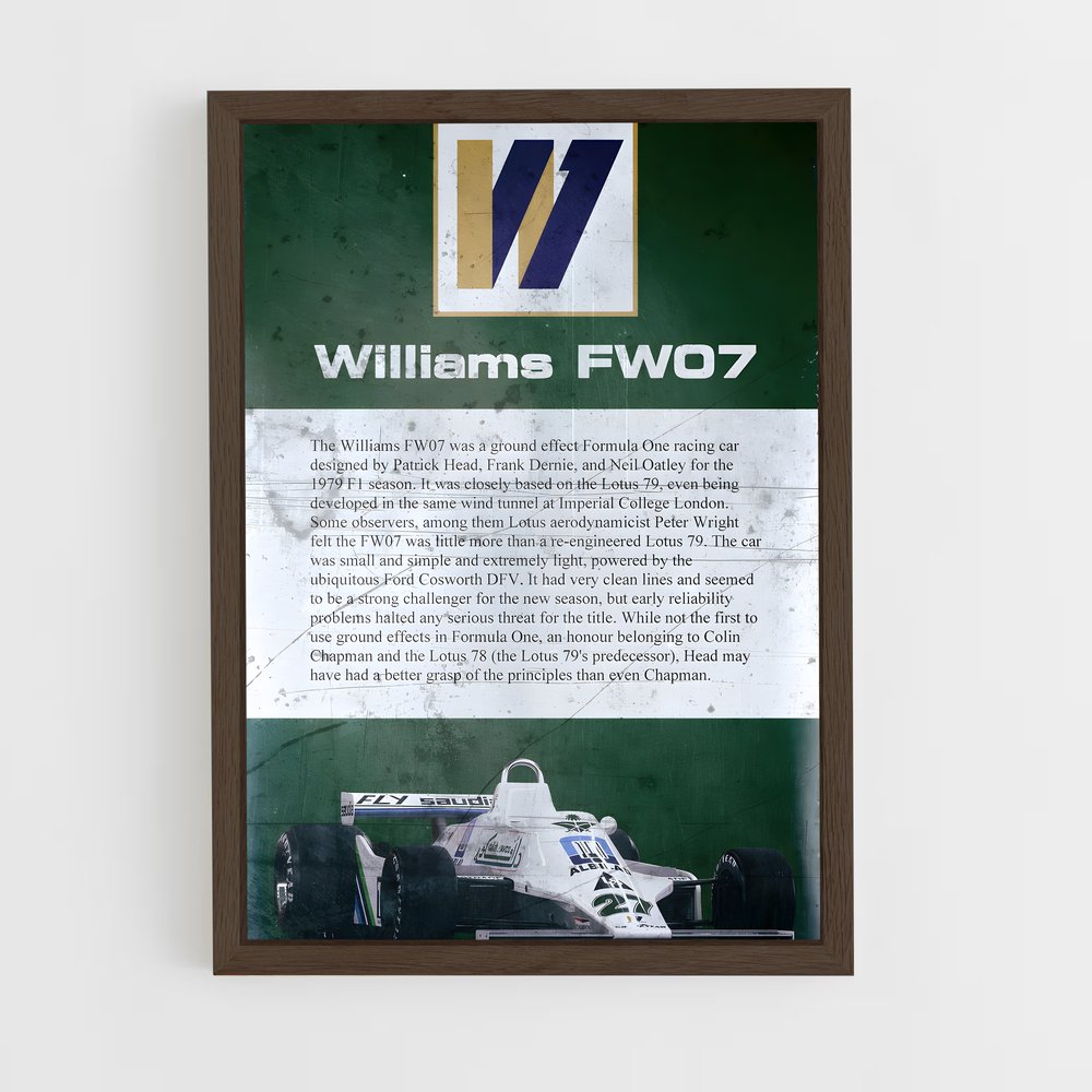 Poster Williams Mania – affiche Voitures de Formule 1 (vue 5)